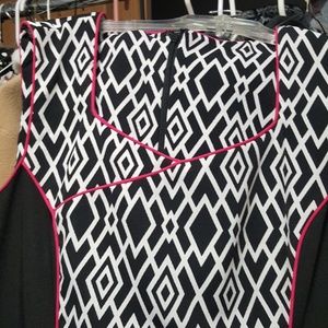 Black and white stylish dress